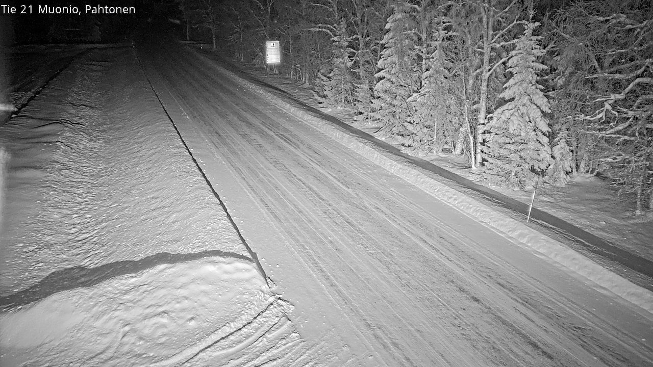 Weather Camera Image Road 21 Muonio Pahtonen, Muonio, Lappi