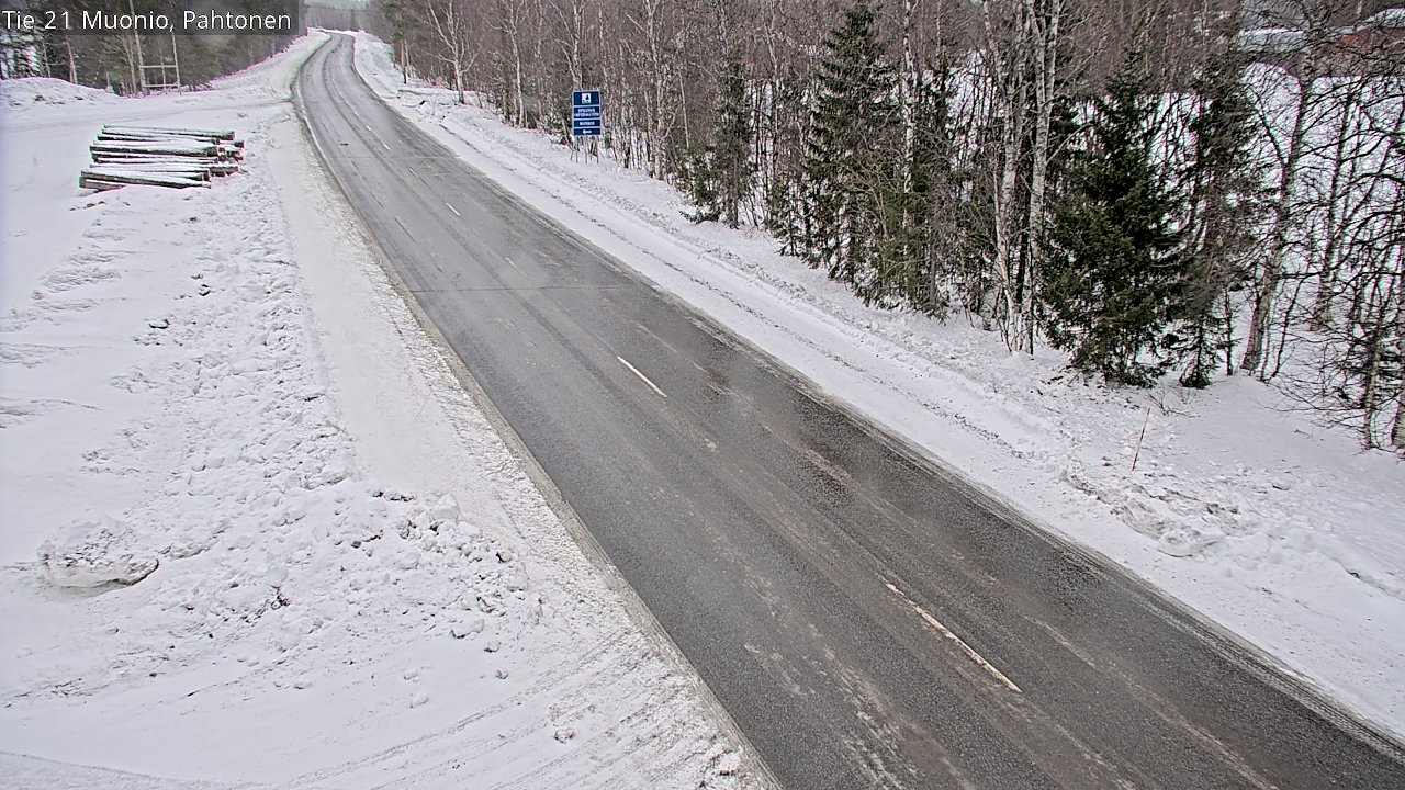 Weather Camera Image Road 21 Muonio Pahtonen, Muonio, Lappi