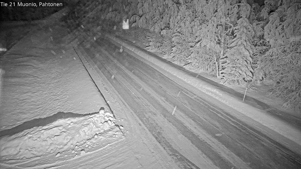 Weather Camera Image Väg 21 Muonio Pahtonen, Muonio, Lappi