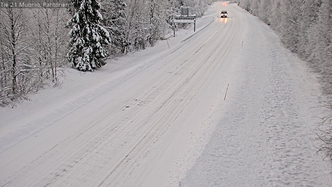 Weather Camera Image Väg 21 Muonio Pahtonen, Muonio, Lappi