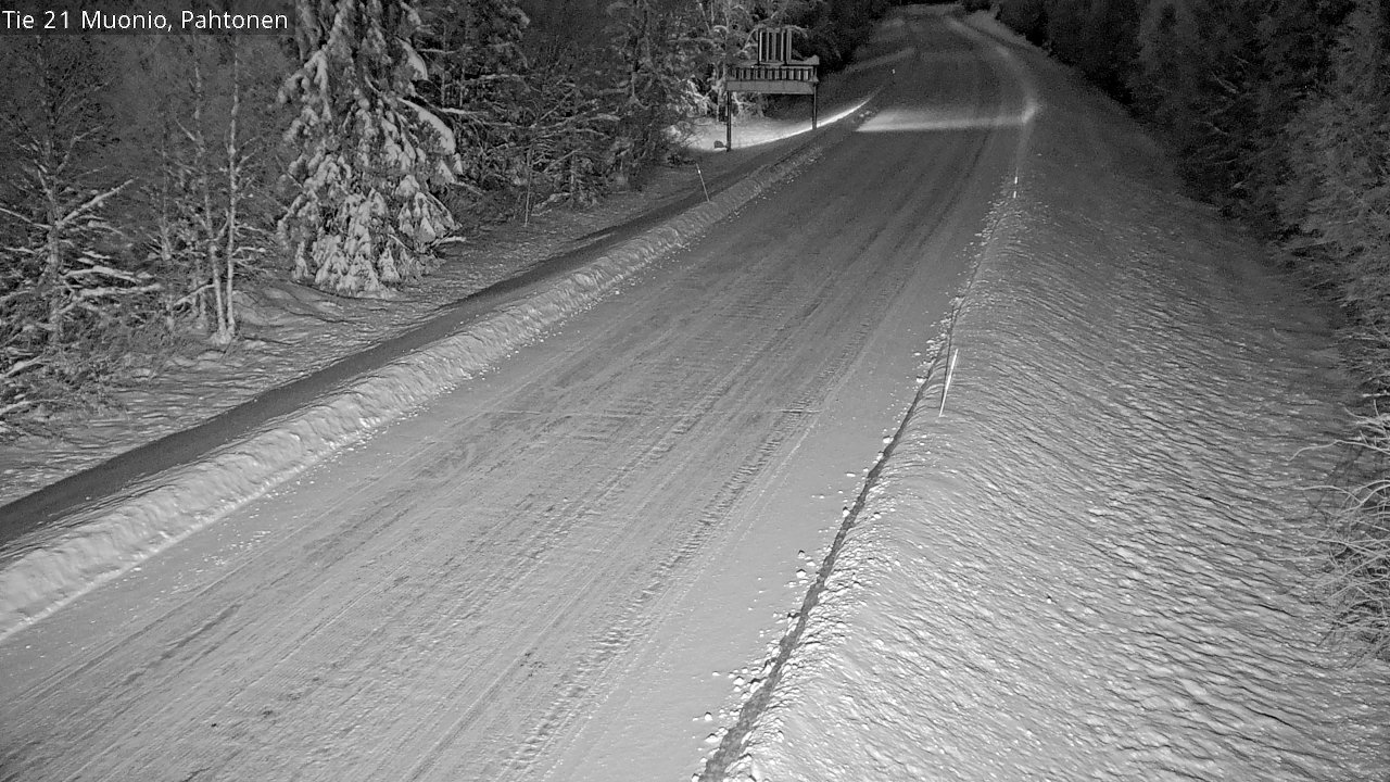 Weather Camera Image Road 21 Muonio Pahtonen, Muonio, Lappi