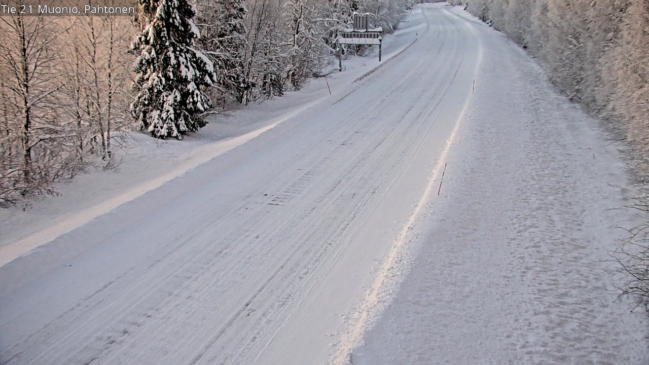 Weather Camera Image Road 21 Muonio Pahtonen, Muonio, Lappi