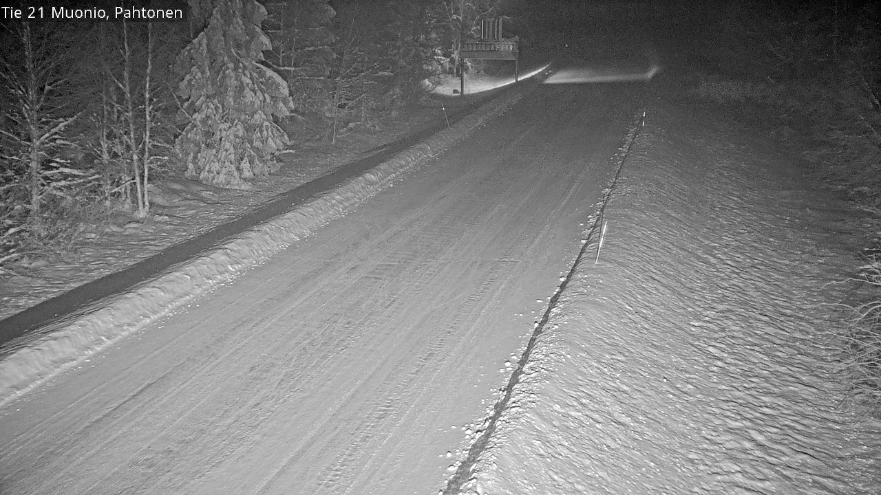 Weather Camera Image Road 21 Muonio Pahtonen, Muonio, Lappi
