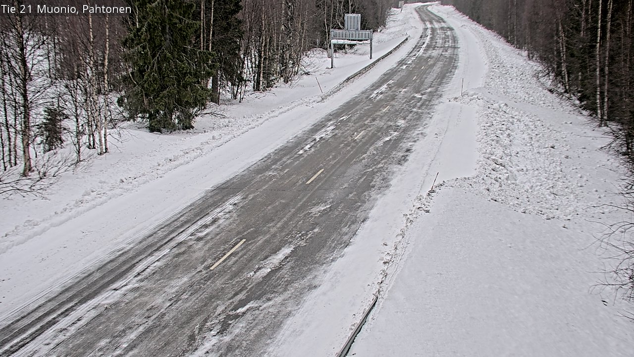 Weather Camera Image Road 21 Muonio Pahtonen, Muonio, Lappi