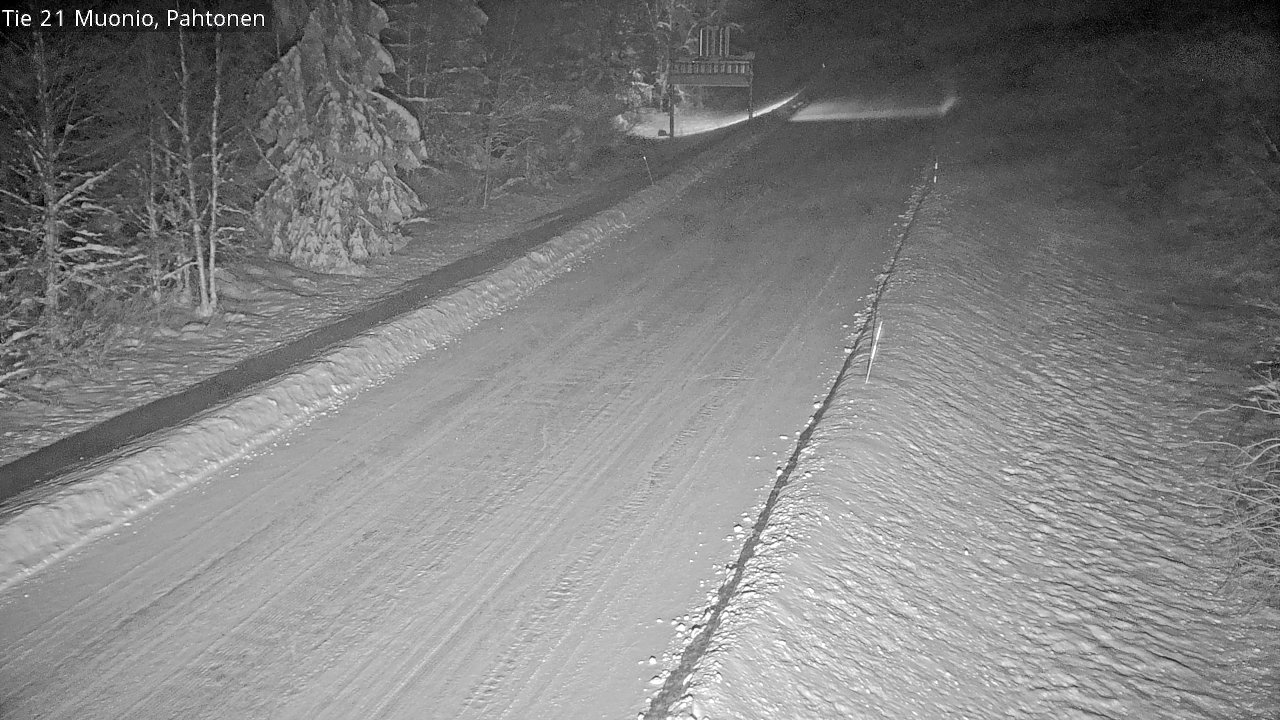 Weather Camera Image Road 21 Muonio Pahtonen, Muonio, Lappi