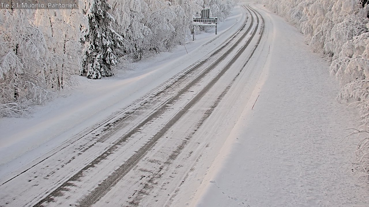 Weather Camera Image Road 21 Muonio Pahtonen, Muonio, Lappi