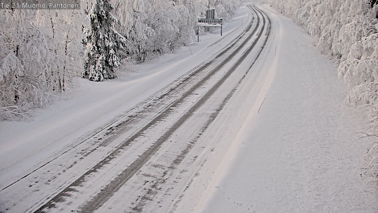 Kelikamerat Kuva Tie 21 Muonio Pahtonen, Muonio, Lappi