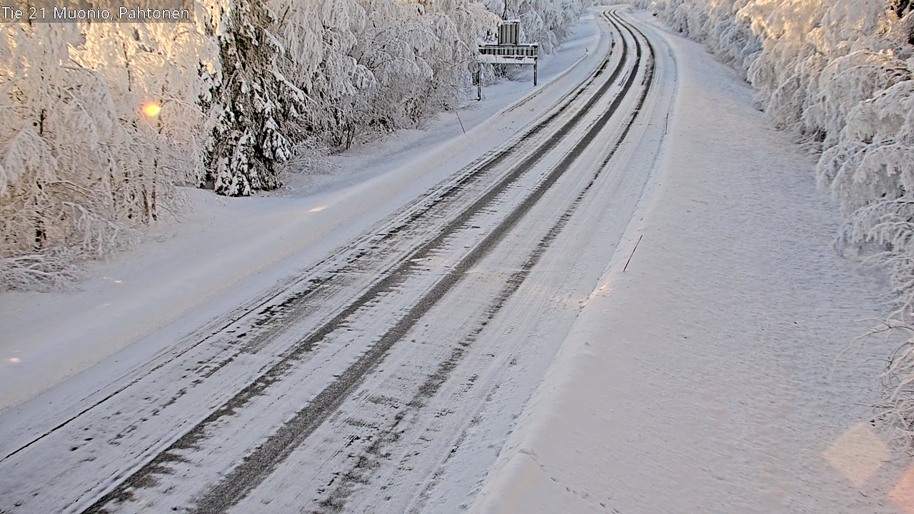 Weather Camera Image Road 21 Muonio Pahtonen, Muonio, Lappi