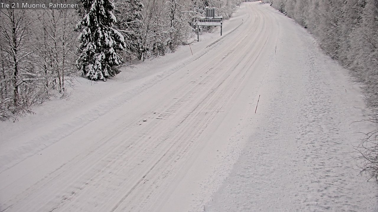 Weather Camera Image Väg 21 Muonio Pahtonen, Muonio, Lappi