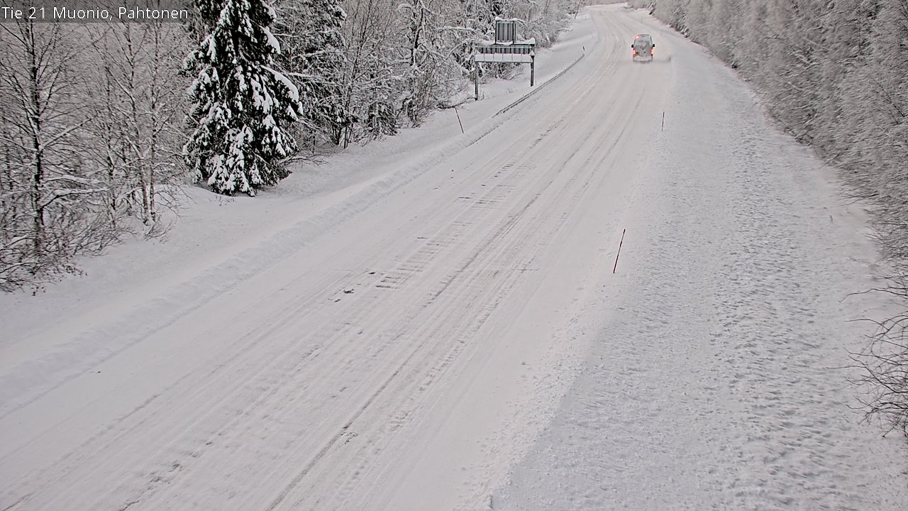 Weather Camera Image Väg 21 Muonio Pahtonen, Muonio, Lappi