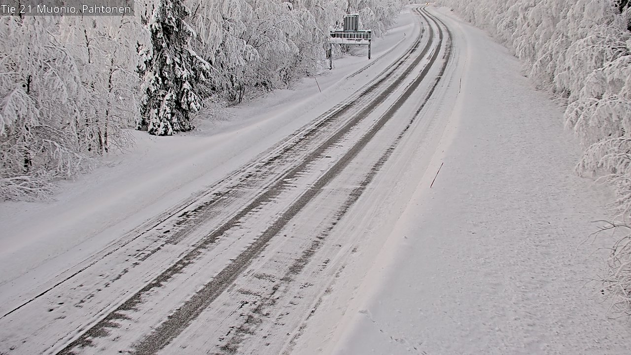 Weather Camera Image Road 21 Muonio Pahtonen, Muonio, Lappi