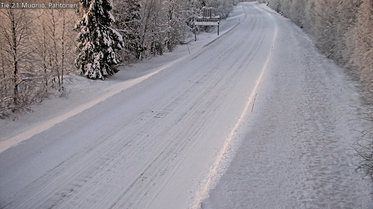 Weather Camera Image Road 21 Muonio Pahtonen, Muonio, Lappi