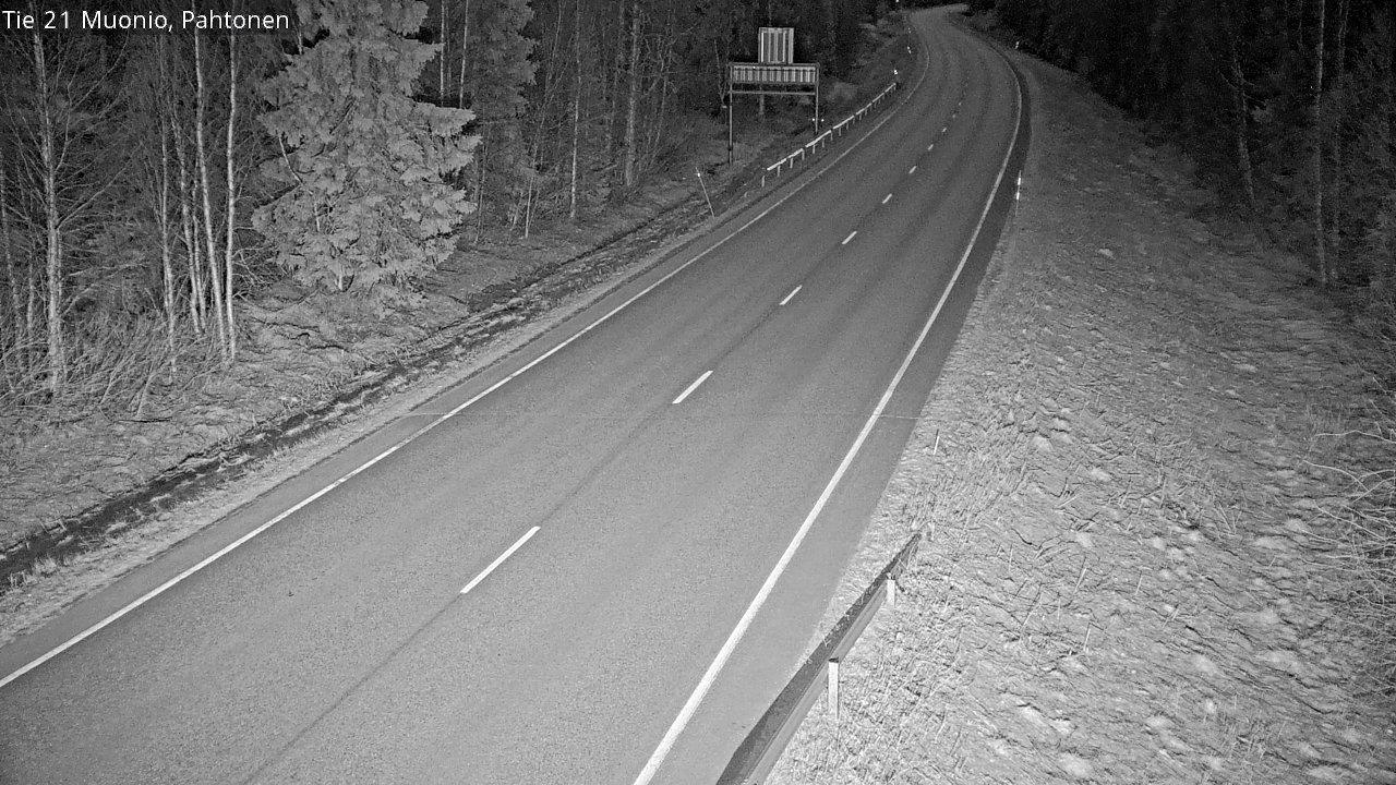 Weather Camera Image Road 21 Muonio Pahtonen, Muonio, Lappi