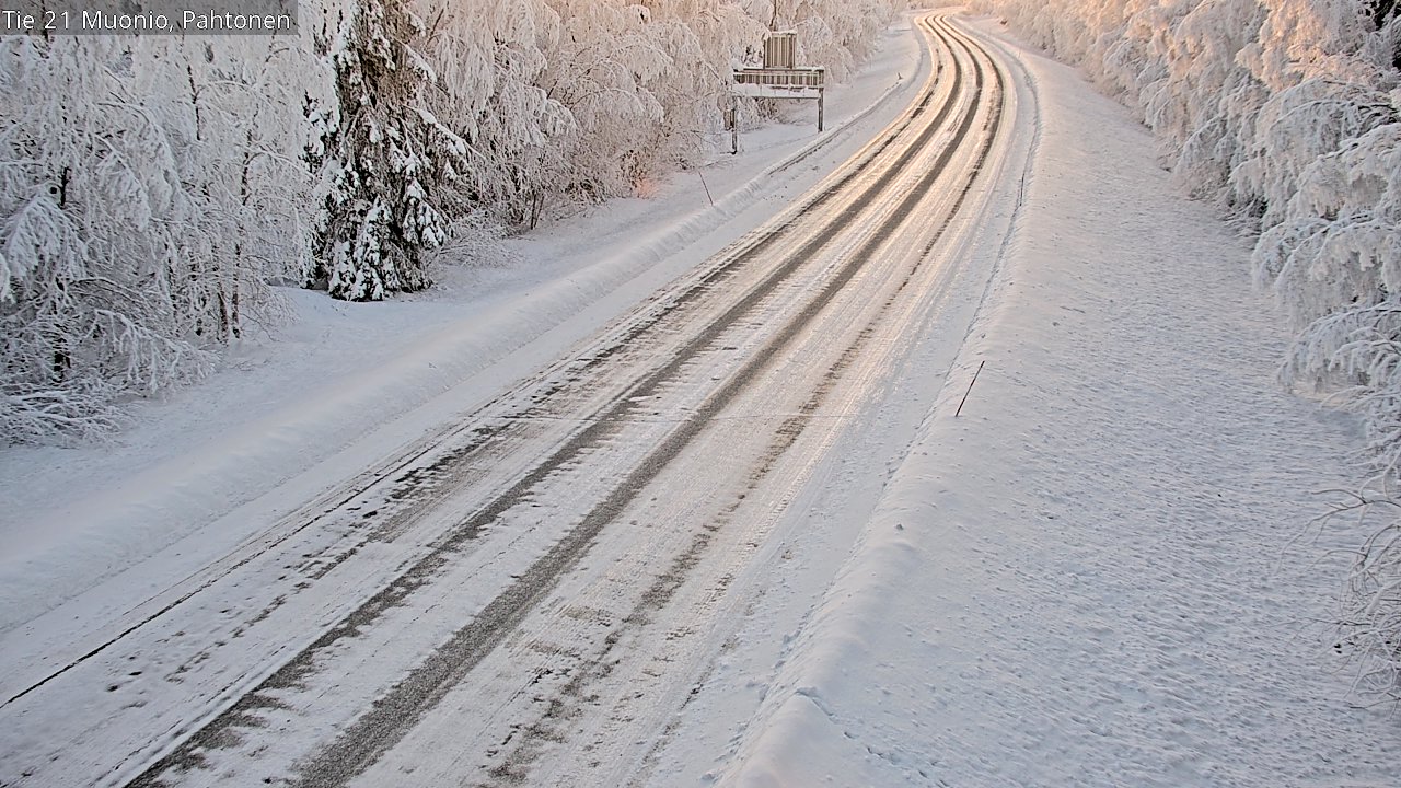 Weather Camera Image Road 21 Muonio Pahtonen, Muonio, Lappi