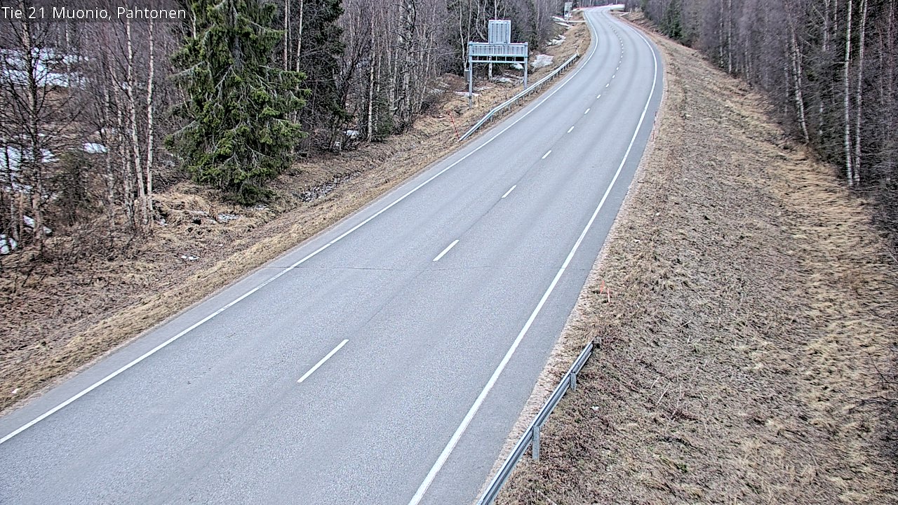 Weather Camera Image Road 21 Muonio Pahtonen, Muonio, Lappi