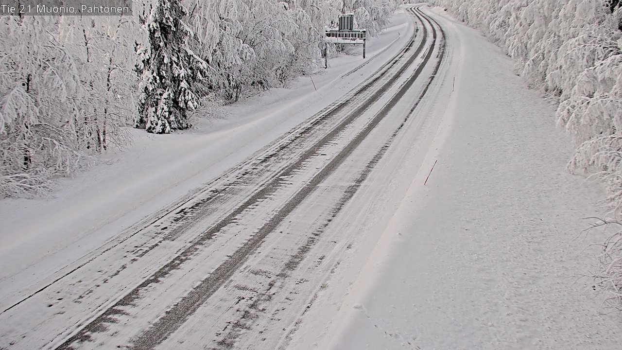 Weather Camera Image Road 21 Muonio Pahtonen, Muonio, Lappi