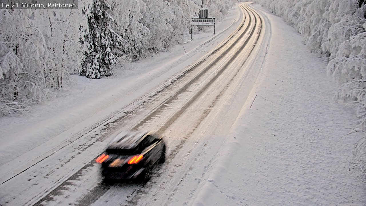 Weather Camera Image Road 21 Muonio Pahtonen, Muonio, Lappi