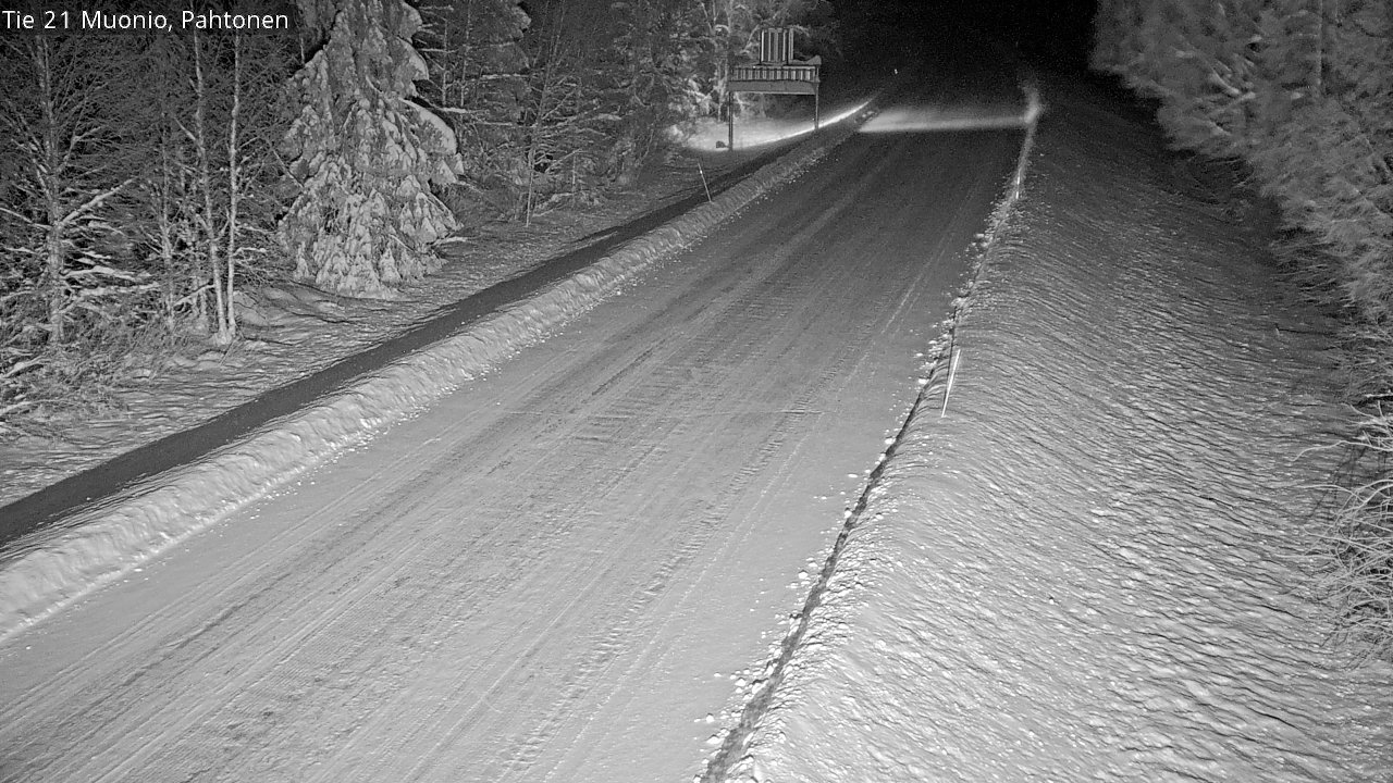 Weather Camera Image Road 21 Muonio Pahtonen, Muonio, Lappi