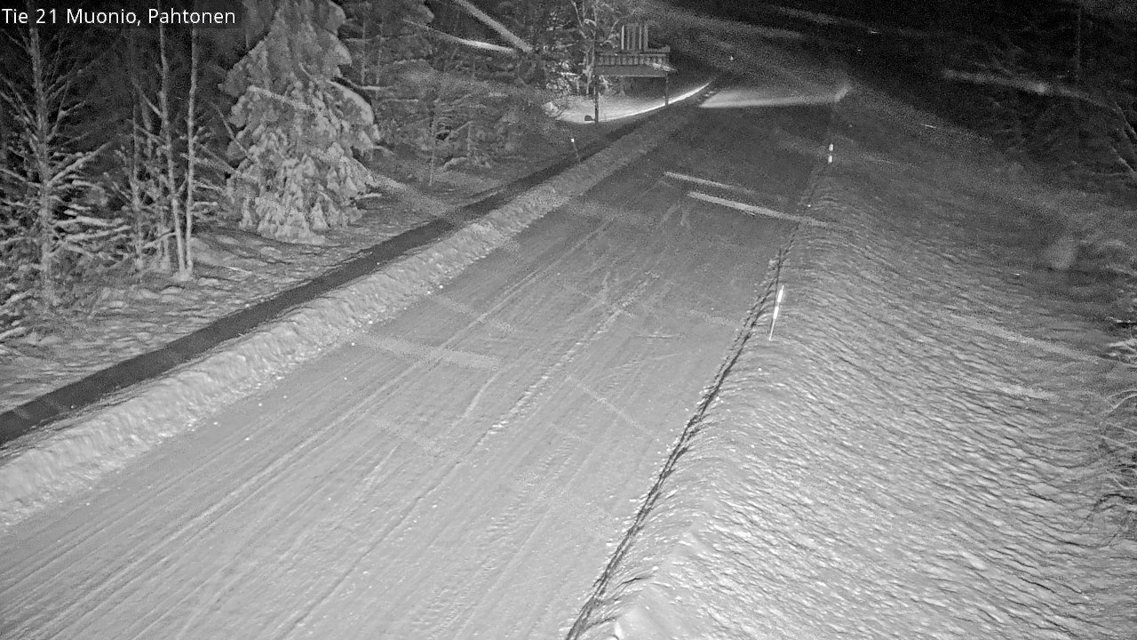 Weather Camera Image Road 21 Muonio Pahtonen, Muonio, Lappi