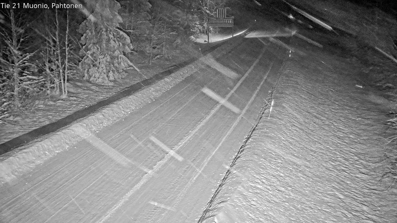 Weather Camera Image Road 21 Muonio Pahtonen, Muonio, Lappi