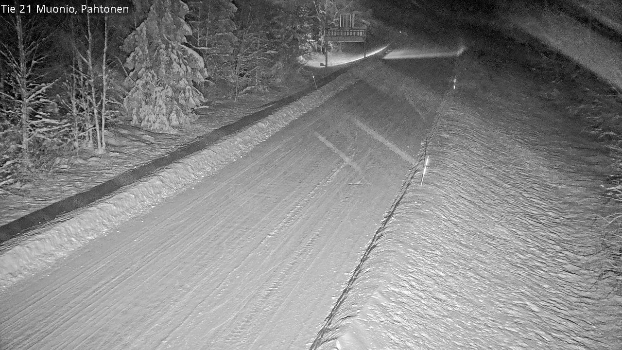 Weather Camera Image Road 21 Muonio Pahtonen, Muonio, Lappi