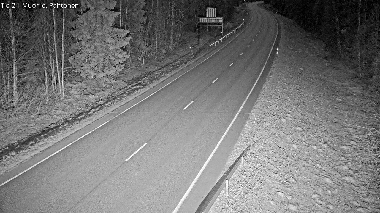 Weather Camera Image Road 21 Muonio Pahtonen, Muonio, Lappi