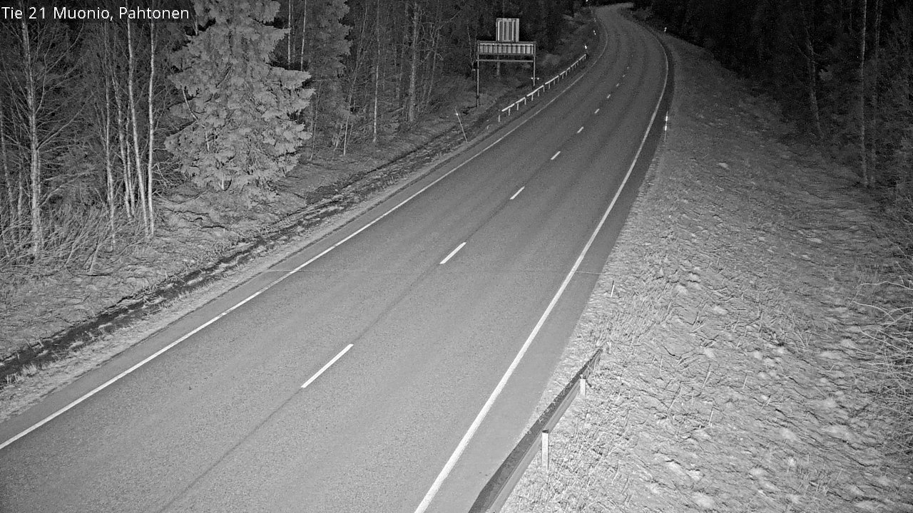 Weather Camera Image Road 21 Muonio Pahtonen, Muonio, Lappi
