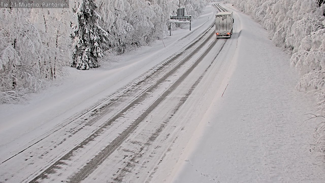 Weather Camera Image Road 21 Muonio Pahtonen, Muonio, Lappi