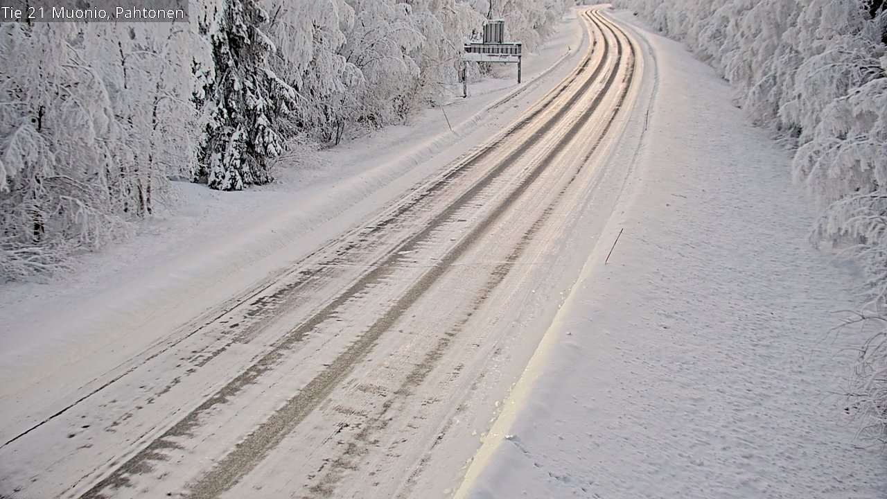 Weather Camera Image Road 21 Muonio Pahtonen, Muonio, Lappi
