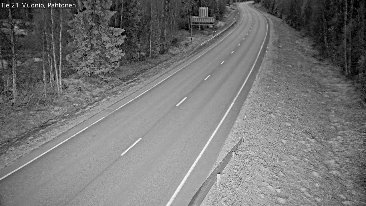 Weather Camera Image Road 21 Muonio Pahtonen, Muonio, Lappi