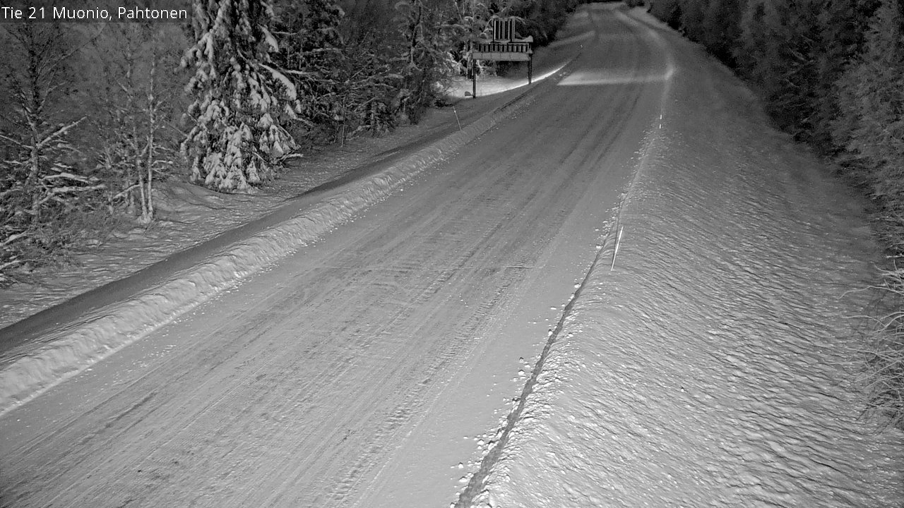 Weather Camera Image Road 21 Muonio Pahtonen, Muonio, Lappi