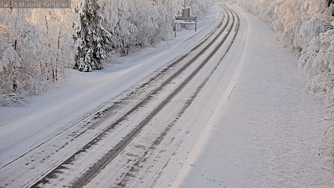 Weather Camera Image Road 21 Muonio Pahtonen, Muonio, Lappi