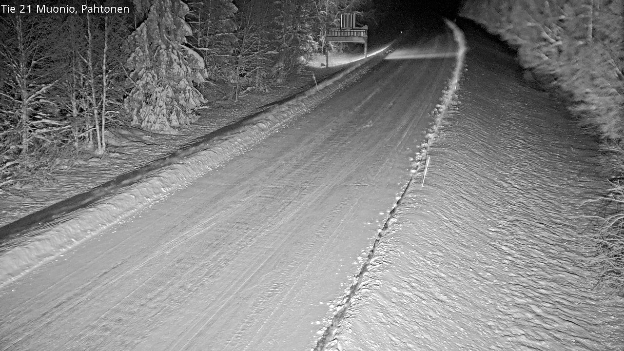 Weather Camera Image Road 21 Muonio Pahtonen, Muonio, Lappi