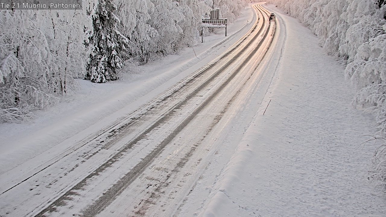 Weather Camera Image Road 21 Muonio Pahtonen, Muonio, Lappi