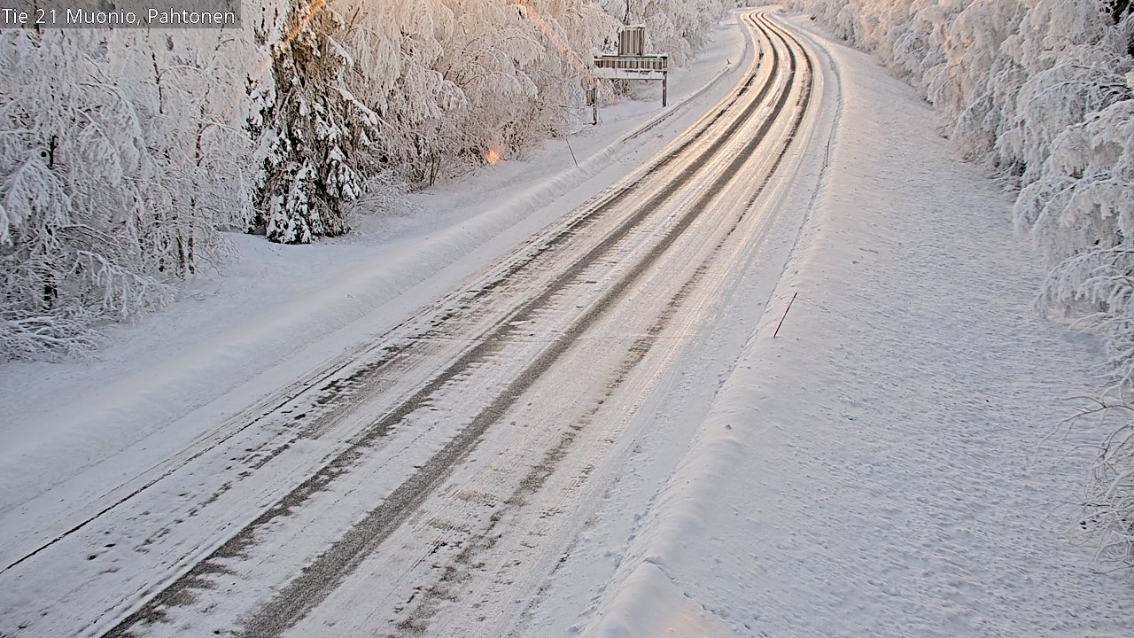 Weather Camera Image Road 21 Muonio Pahtonen, Muonio, Lappi