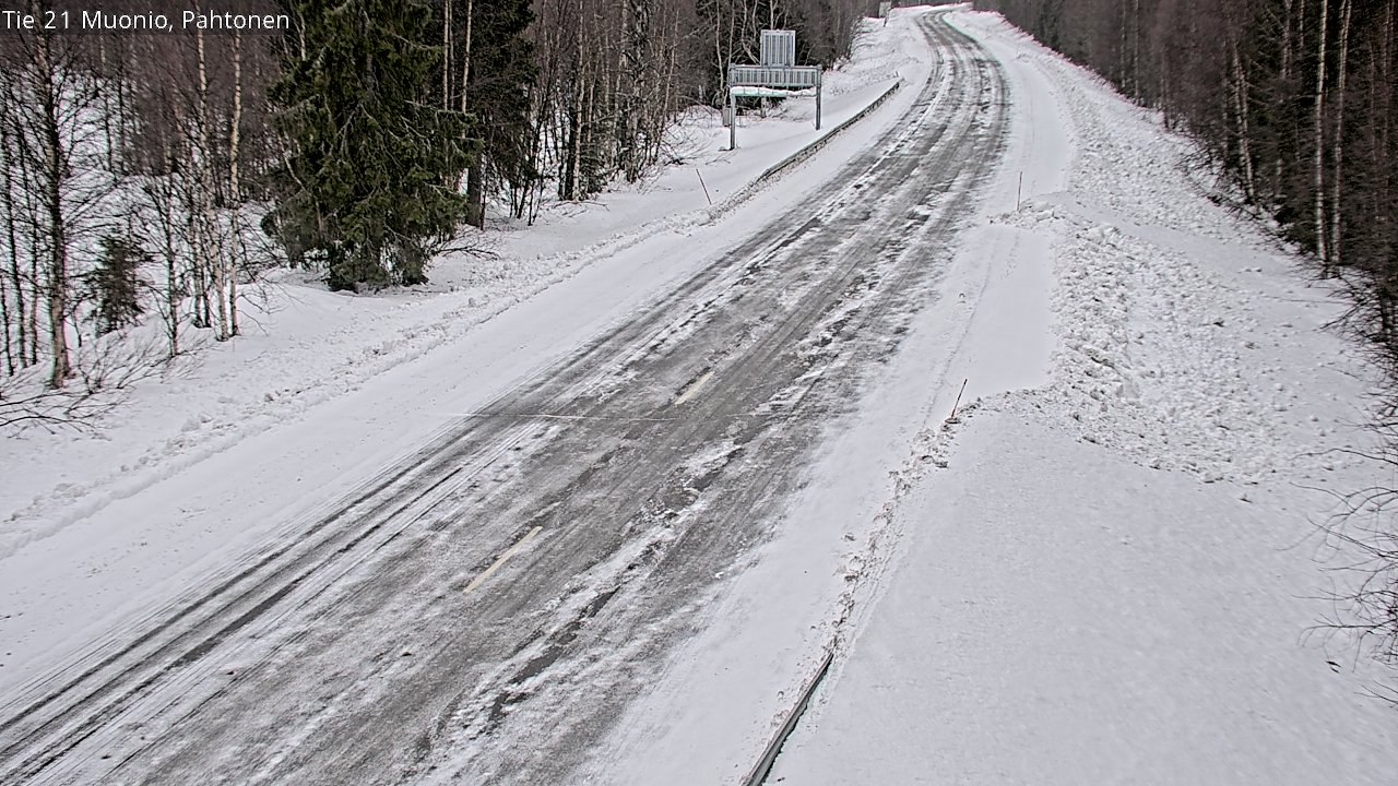 Weather Camera Image Road 21 Muonio Pahtonen, Muonio, Lappi