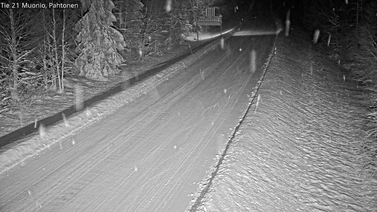 Weather Camera Image Road 21 Muonio Pahtonen, Muonio, Lappi