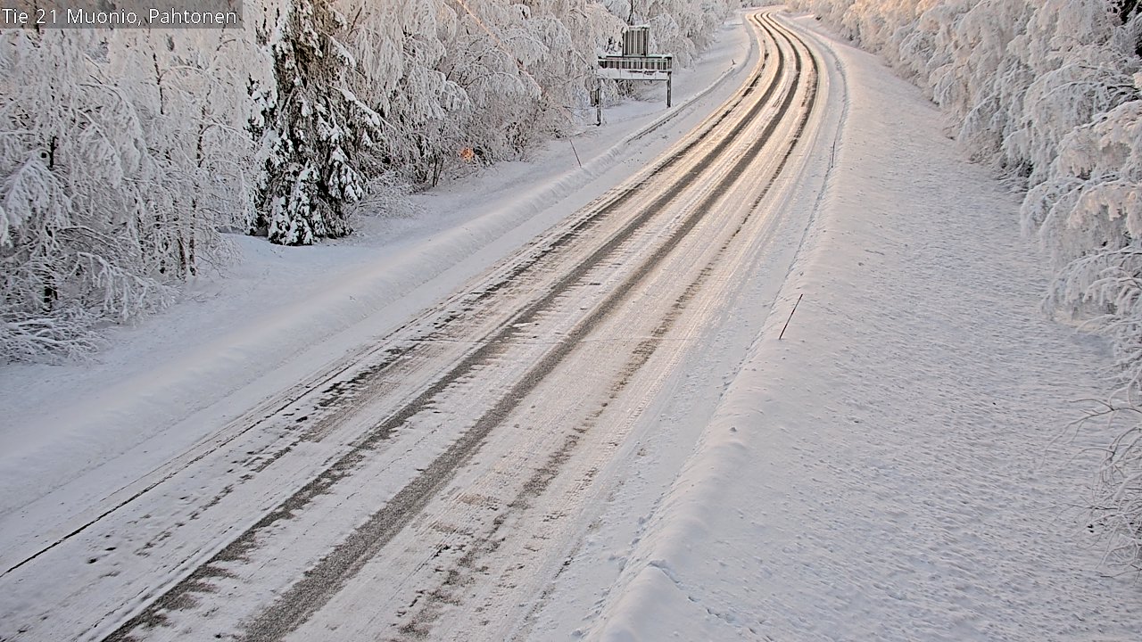 Weather Camera Image Road 21 Muonio Pahtonen, Muonio, Lappi
