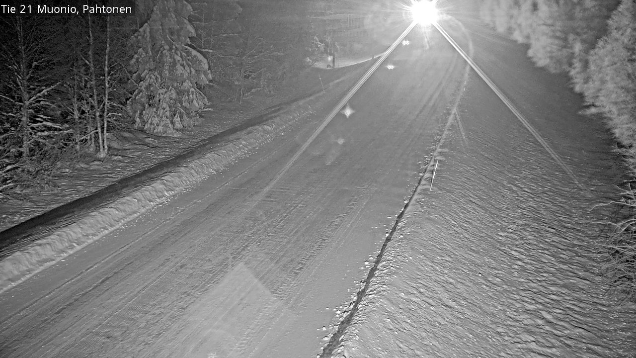 Weather Camera Image Road 21 Muonio Pahtonen, Muonio, Lappi