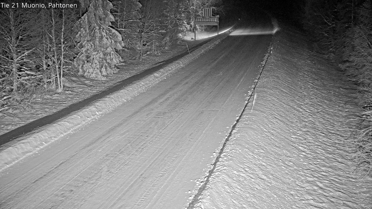 Weather Camera Image Väg 21 Muonio Pahtonen, Muonio, Lappi