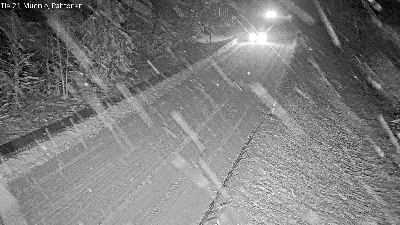 Weather Camera Image Road 21 Muonio Pahtonen, Muonio, Lappi