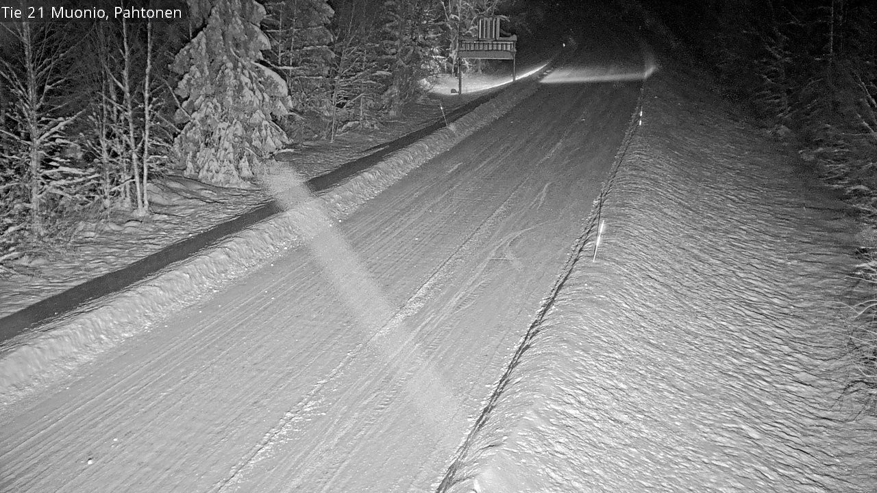 Weather Camera Image Road 21 Muonio Pahtonen, Muonio, Lappi