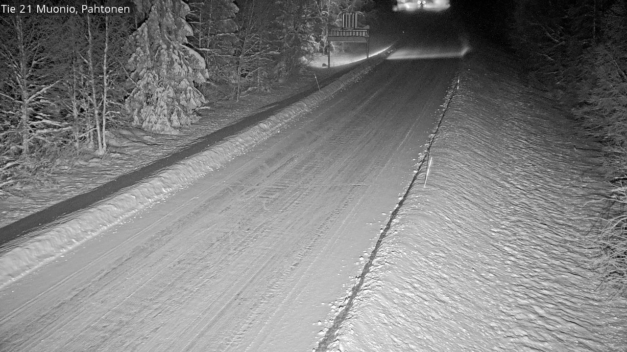 Weather Camera Image Road 21 Muonio Pahtonen, Muonio, Lappi