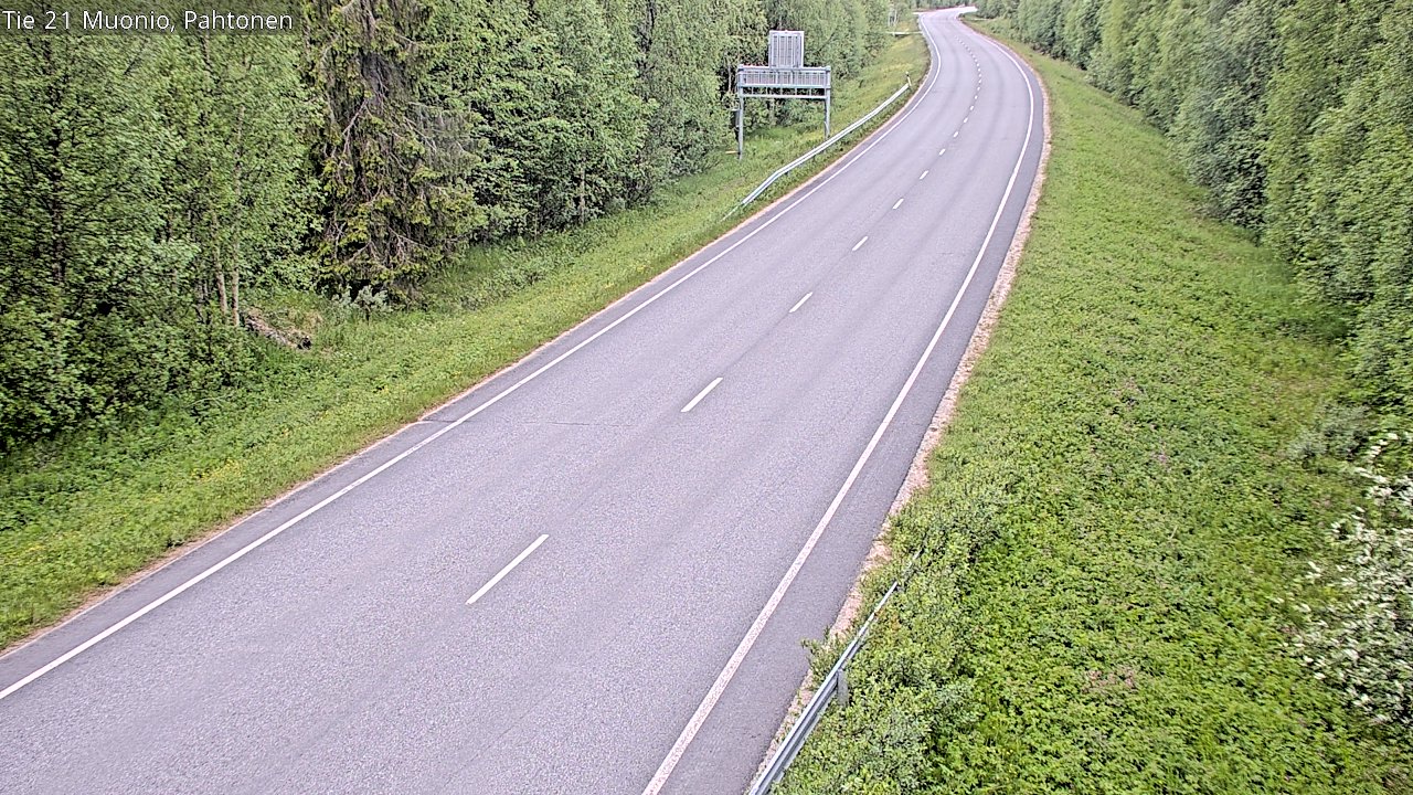 Weather Camera Image Väg 21 Muonio Pahtonen, Muonio, Lappi