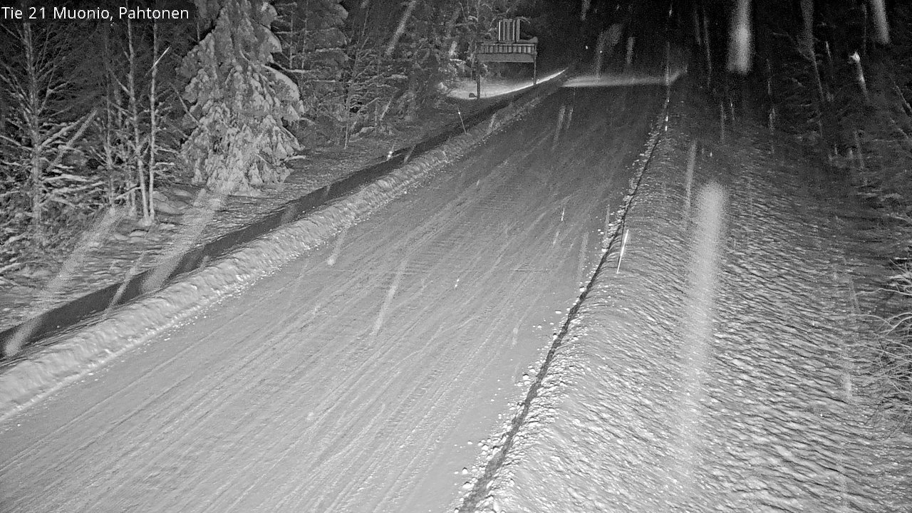 Weather Camera Image Road 21 Muonio Pahtonen, Muonio, Lappi
