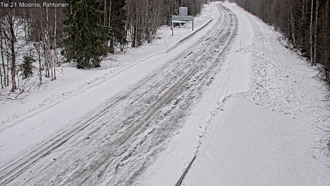 Weather Camera Image Road 21 Muonio Pahtonen, Muonio, Lappi