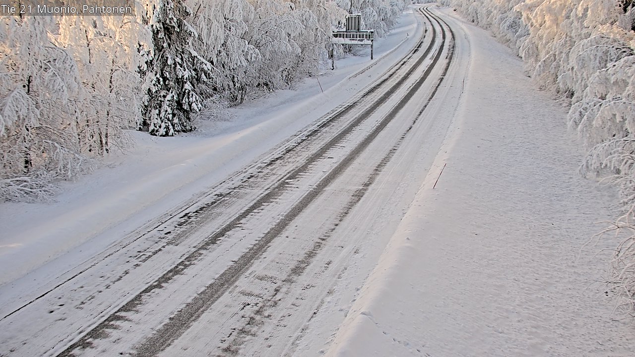 Weather Camera Image Road 21 Muonio Pahtonen, Muonio, Lappi
