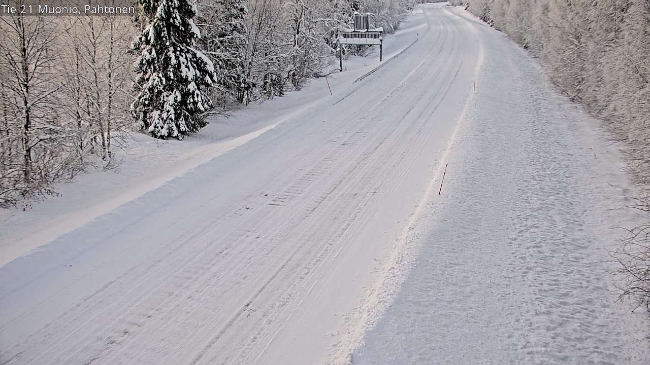 Weather Camera Image Road 21 Muonio Pahtonen, Muonio, Lappi
