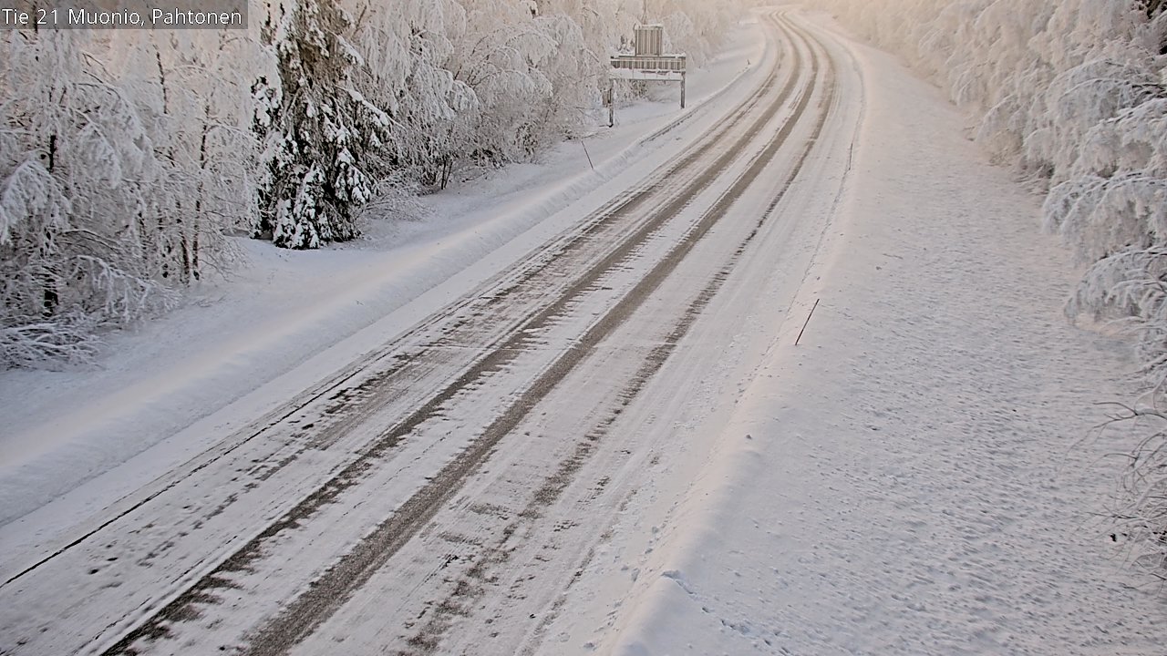 Kelikamerat Kuva Tie 21 Muonio Pahtonen, Muonio, Lappi