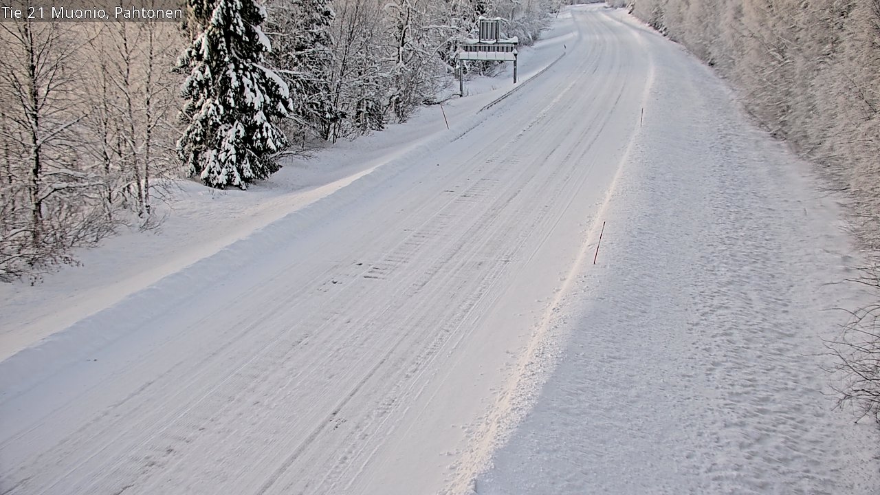 Weather Camera Image Road 21 Muonio Pahtonen, Muonio, Lappi